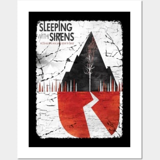 sleeping with sirens vintage crack Posters and Art